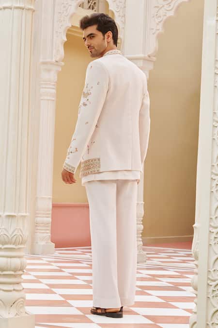 Contrast By Parth Embroidered Jacket & Pant Set 