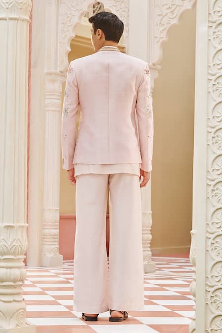 Contrast By Parth Gulzaar Embroidered Jacket & Pant Set 