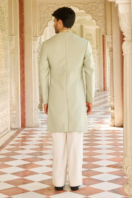Contrast By Parth Rehmat Button Down Sherwani Set 