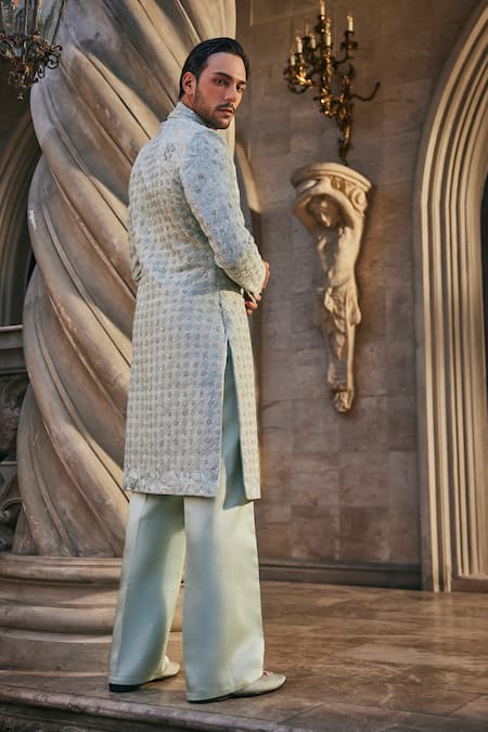 Jigar & Nikita Mirage Embroidered Sherwani Set 