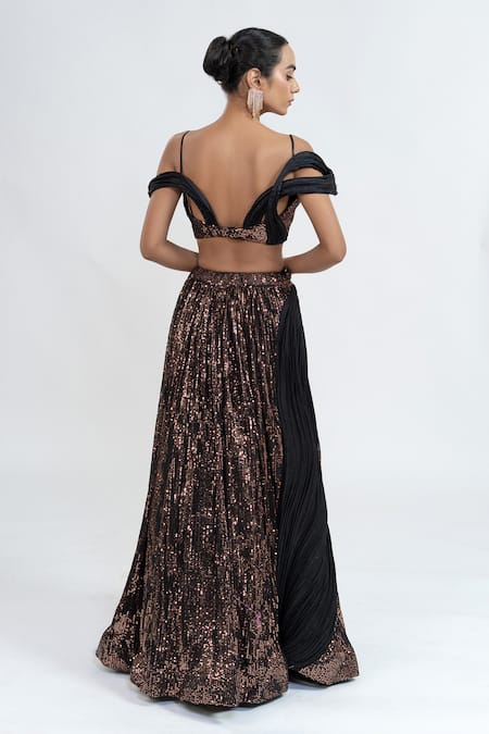 Ellemora Fashions Starlight Serenade Embroidered Lehenga With Blouse 