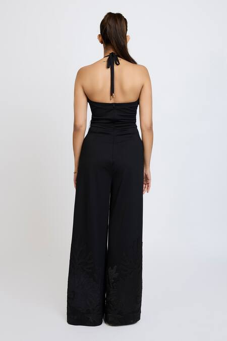 Dev And Viv Tonal Embroidered Jumpsuit 