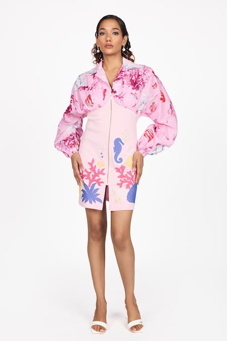 Dev And Viv Under Water Pattern Dress 