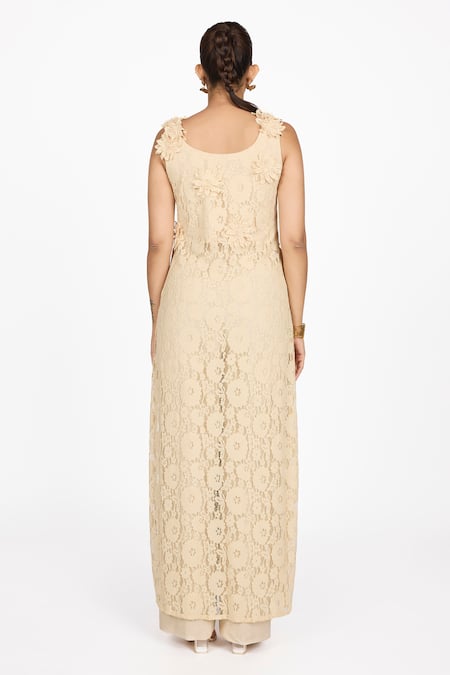Dev And Viv Lace Embroidered Dress 