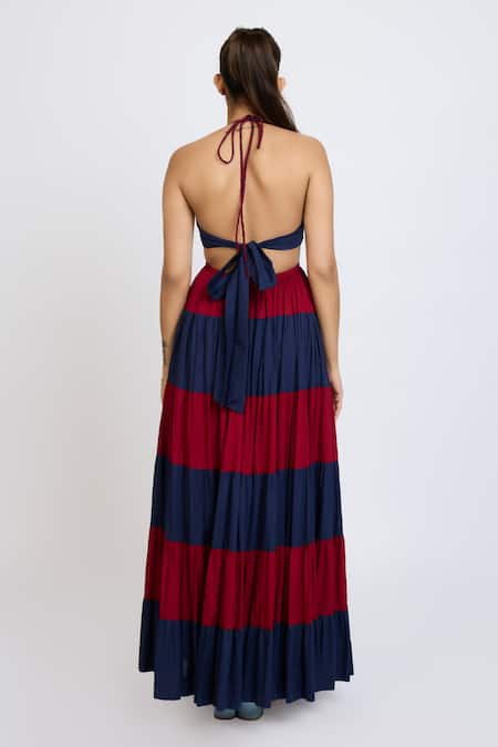 Dev And Viv Color Block Pattern Dress 