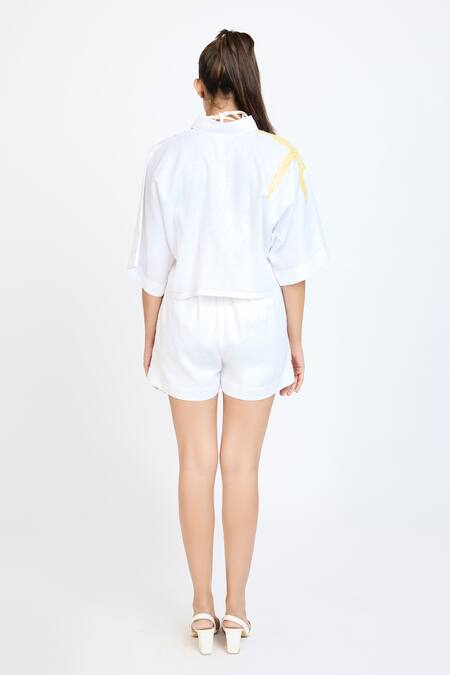 Dev And Viv Placement Embroidered Shirt 