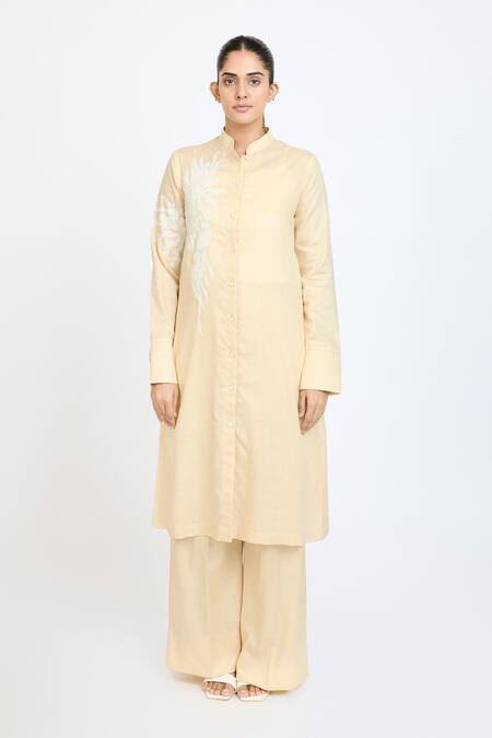Dev And Viv Embroidered Tunic With Pant 