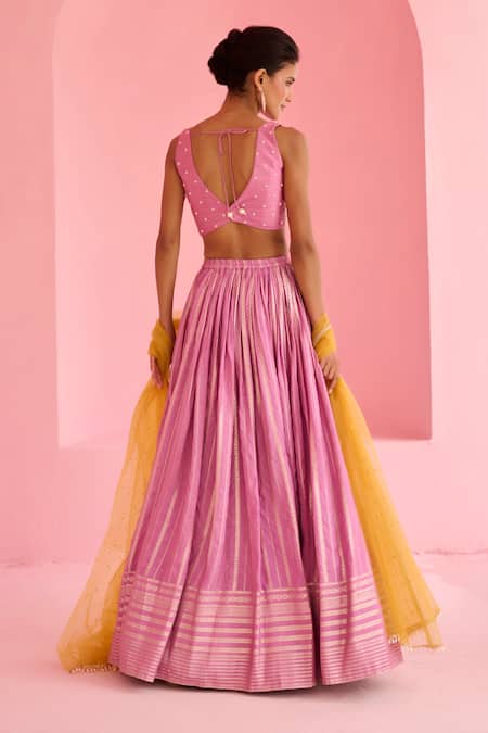 Chamee And Palak Hunar Embroidered Blouse & Lehenga Set