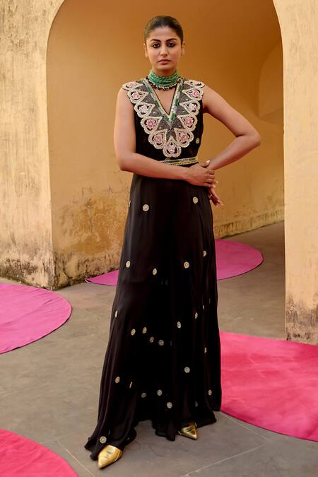 Swati Vijaivargie Tribal Embroidered Jumpsuit 