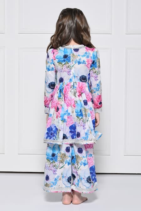 The Pony & Peony Co. Floral Print Anarkali Set 