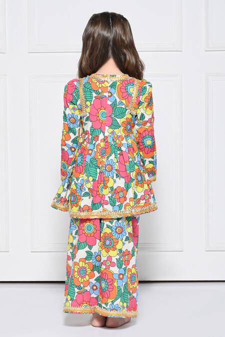 The Pony & Peony Co. Floral Print Anarkali Pant Set 