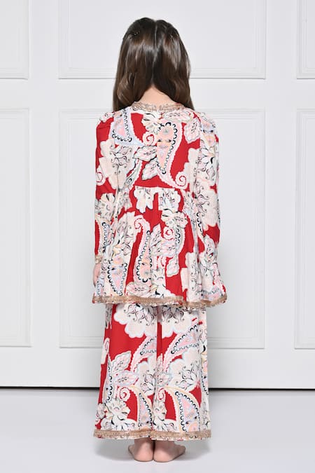 The Pony & Peony Co. Paisley Print Anarkali Pant Set 