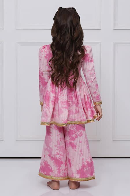 The Pony & Peony Co. Tie-Dye Anarkali Pant Set 