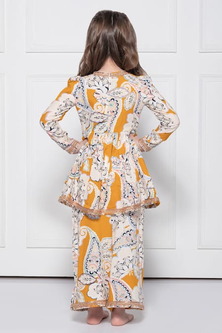 The Pony & Peony Co. Paisley Print Anarkali Set 