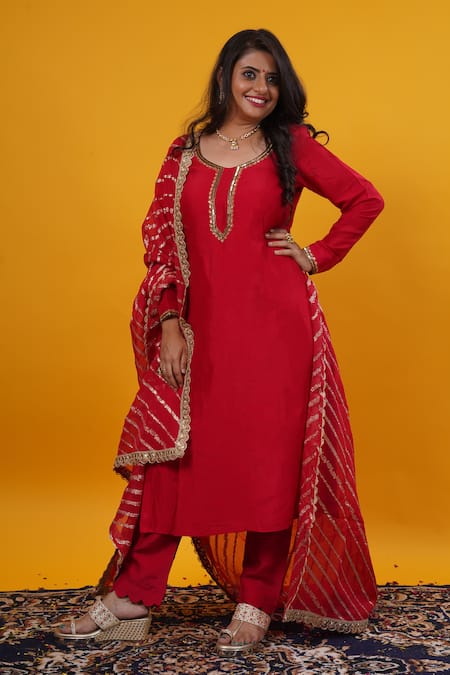 Saangi Raw Silk Kurta Set 