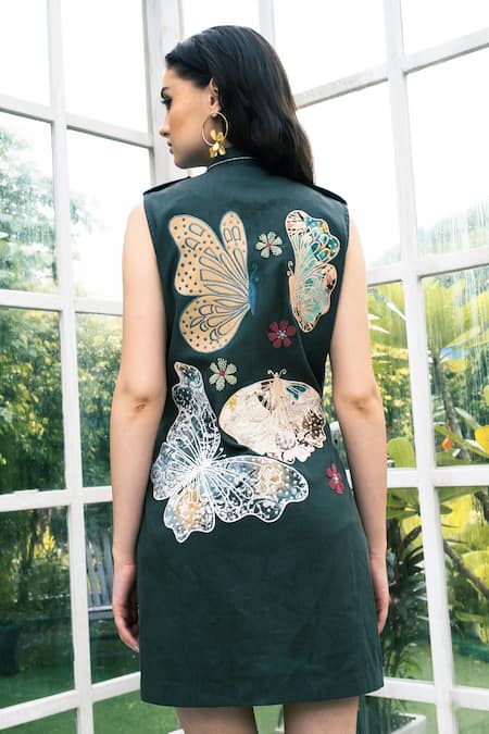Shagun Nagi The Label Back Butterfly Blazer Dress 