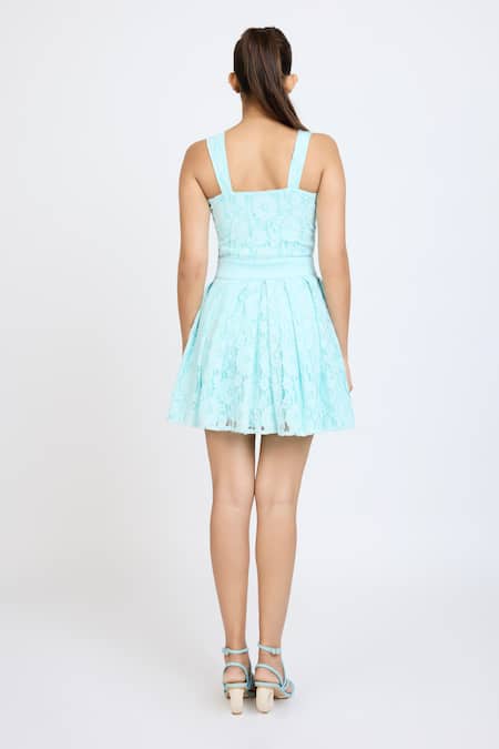 Dev And Viv Lace Embroidered Dress 