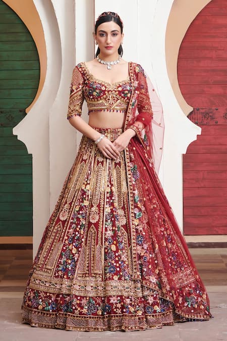 Opus Atelier Dilara Bridal Embroidered Lehenga Set 