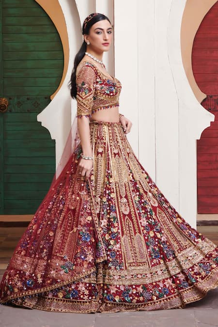 Opus Atelier Dilara Bridal Embroidered Lehenga Set 