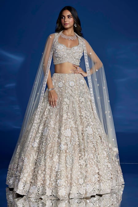 Opus Atelier Light Beige Seraphim Lehenga Set 