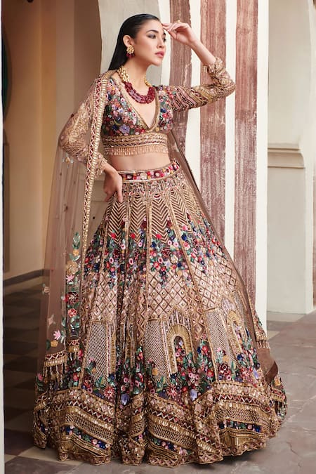 Opus Atelier Embroidered Bridal Lehenga Set 
