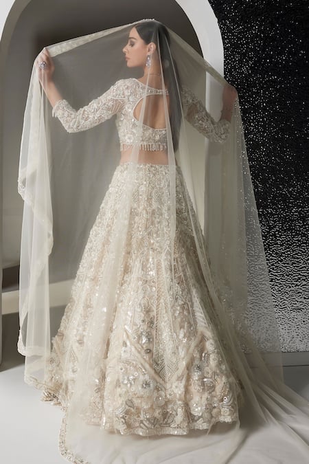 Opus Atelier Light Ivory Valerie Lehenga Set 