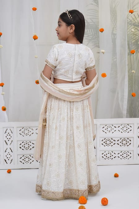 Little Bansi Floral Pattern Lehenga Set 