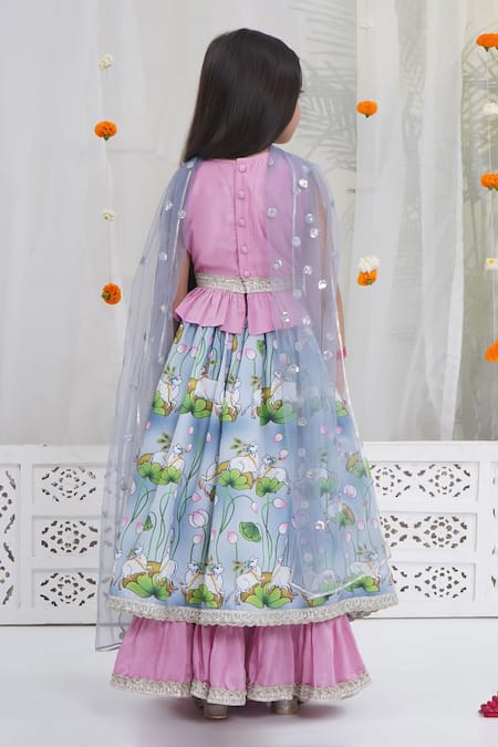Little Bansi Floral Pattern Lehenga Set 
