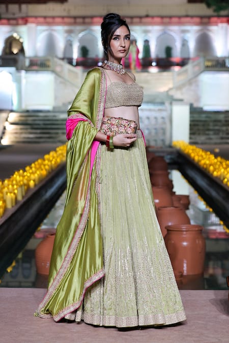 Punit Balana Marodi Embroidered Lehenga Set 