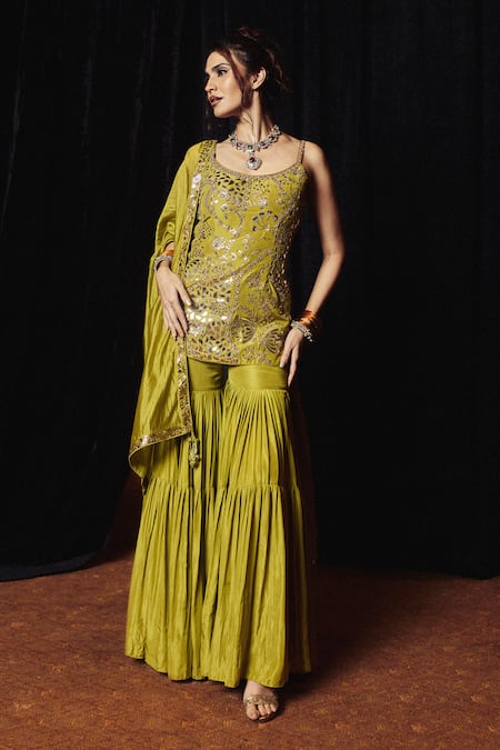 Punit Balana Noor Embroidered Kurta & Gharara Set 