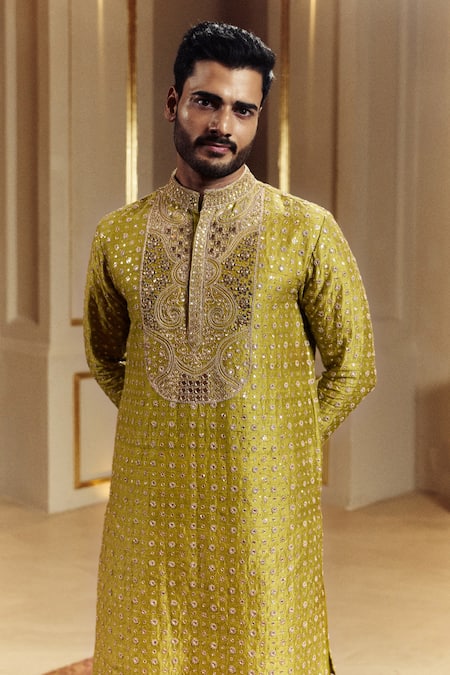 Punit Balana Kanch Ka Kaam Embroidered Kurta With Pant 
