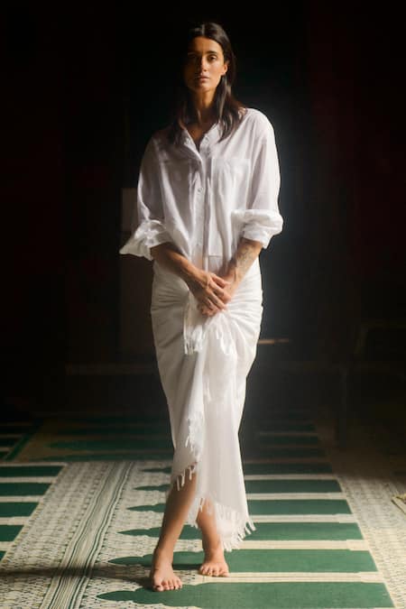 Ituvana Shiba Sarong Shirt Dress 