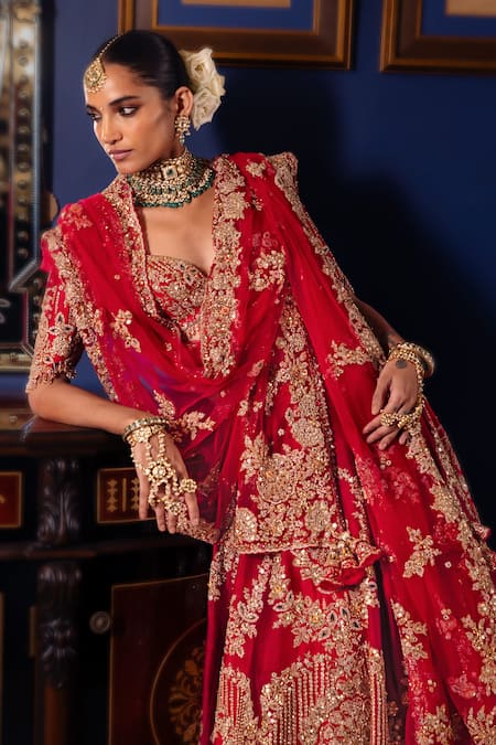 Dolly J Cerisea Embroidered Bridal Lehenga Set 