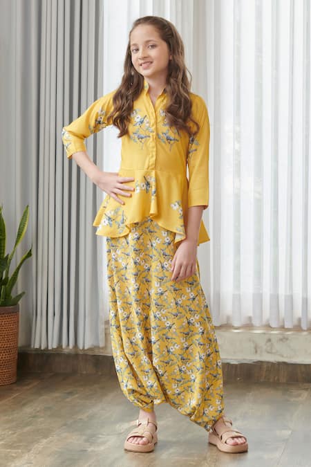 Pasha India Floral Print Draped Jumpsuit 