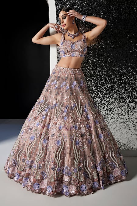 Opus Atelier Phoenix Embroidered Lehenga Set 