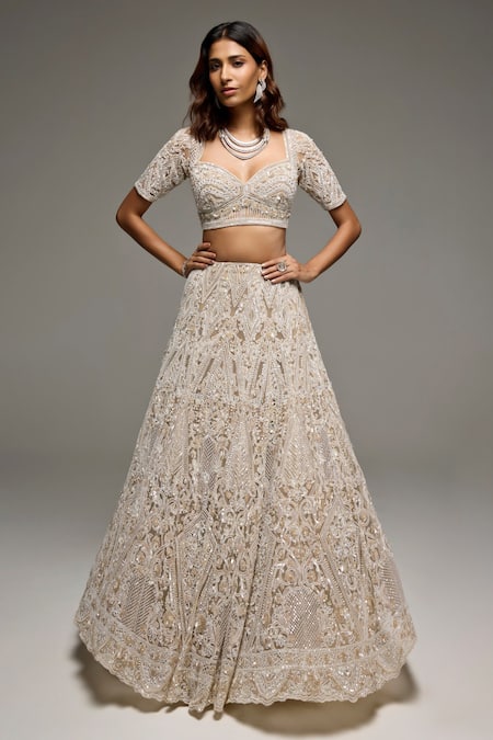 Opus Atelier Lacey Embroidered Lehenga Set 