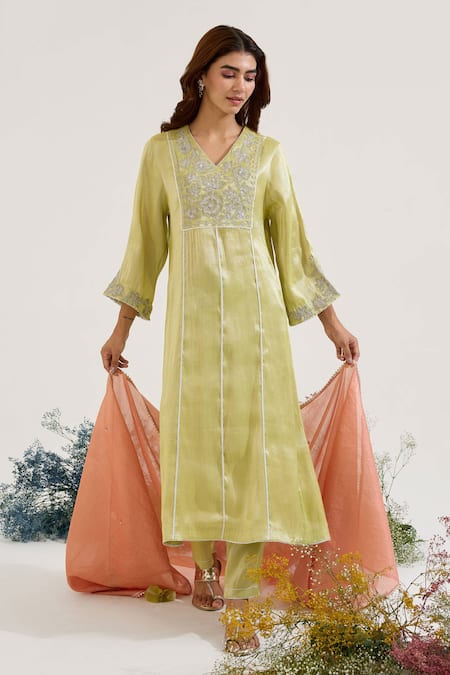 Nero India Chanderi Stripe Dupatta 