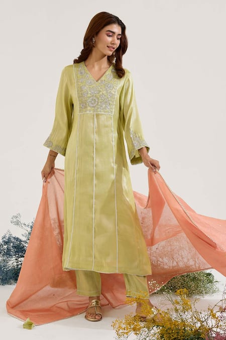 Nero India Chanderi Stripe Dupatta 