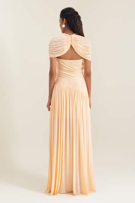Pinup By Astha Saturnia Draped Gown 