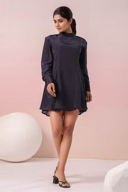 Naintara Bajaj Turtle Neck A-line Dress 