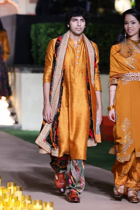 Punit Balana Placement Embroidered Kurta & Pant Set 