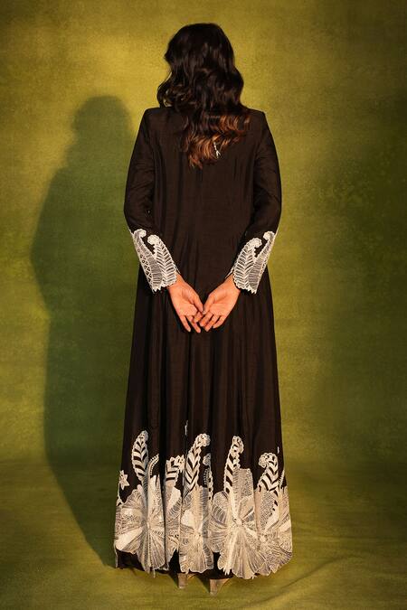 Ashutosh Joshi Paisley Work Jacket Pant Set 