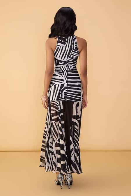 Saaksha & Kinni Black & White Stripe Ulla Dress