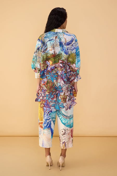 Saaksha & Kinni 

Scribble White Loly Trouser 