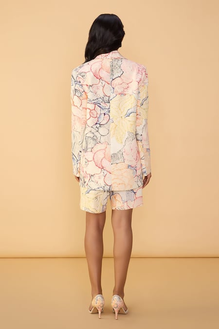 Saaksha & Kinni Aura Scratches Miranda Printed Blazer 