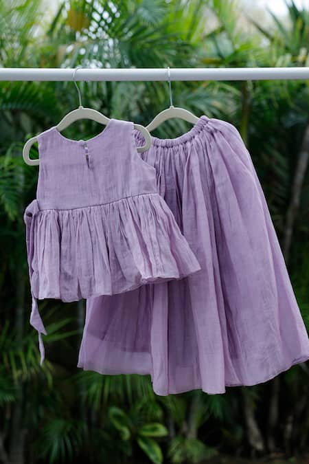 Snuggleme Floral Embroidered Top With Lehenga 