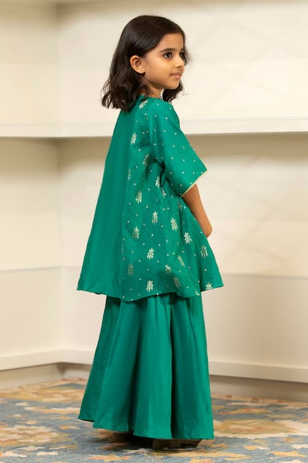 Snuggleme Floral Embroidered Top With Lehenga 