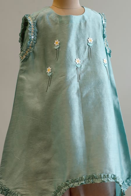 Snuggleme Floral Embroidered Kurta With Dhoti Pant 