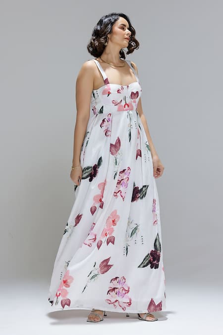 Studio Surbhi Scoop Neck Printed Dress 