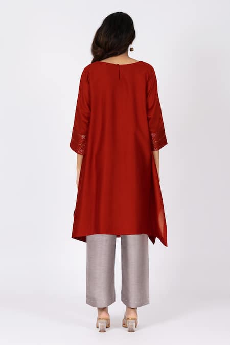 Bhavik Shah Kaamdani Embellished Kimono Kurta Set 